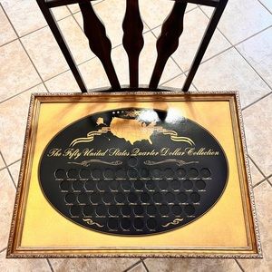 The Fifty United States Quarter Dollar Collection Display